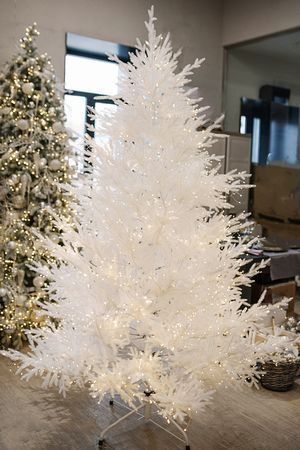 Искусственная белая елка Лесная Симфония 150 см, ЛИТАЯ 100%, Max CHRISTMAS