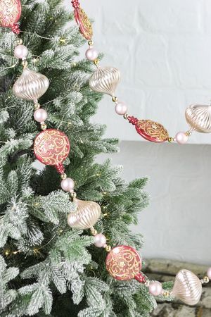 Бусы на ёлку ЛЕДЯНОЕ КОЛЬЕ, пластик, 270 см, Winter Deco
