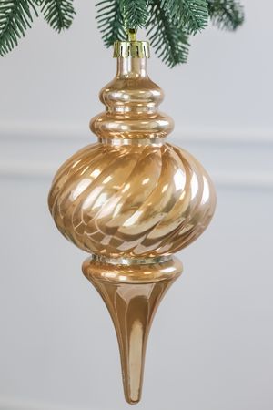 Ёлочное украшение ПОДВЕСКА - ЛАУРЕНСИЯ ГОЛД, пластик, 24 см, Winter Deco