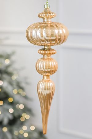 Ёлочное украшение ПОДВЕСКА - ЛАУРЕНСИЯ ГОЛД, пластик, 29 см, Winter Deco