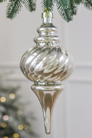 Ёлочное украшение ПОДВЕСКА - ЛАУРЕНСИЯ ПЕРЛ, пластик, 24 см, Winter Deco