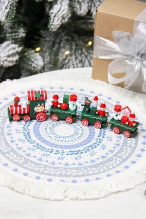 Декоративная новогодняя фигурка 'ПОЕЗД ЕДЕТ В НОВЫЙ ГОД!', зеленый,  дерево, 21 см, Koopman International