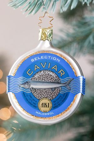 Ёлочная игрушка ИКРА ДЕЛИКАТЕСНАЯ, стекло, 8 см, Inge Glas