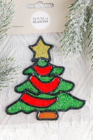 Наклейка для декорирования окна ЁЛОЧКА, 10 см, Edelman