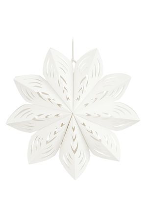 Подвесное декоративное украшение СНЕЖИНКА АВИТАЛЬ, бумага, 30 см, Edelman