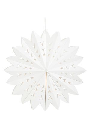 Подвесное декоративное украшение СНЕЖИНКА АВИЯ, бумага, 30 см, Edelman