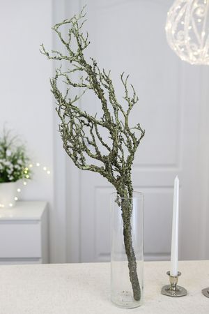 Декоративная искусственная ветка ФОРЕСТА ДЖЕНТИЛЕ, пластик, тёмно-коричневая, 81 см, EDG