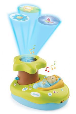 Музыкальный ночной светильник-проектор , голубой с зелёным, 