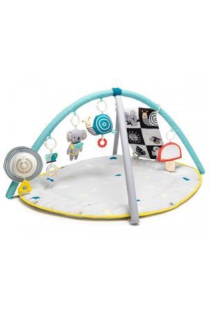 Игровой гимнастический коврик с дугами МИР ВОКРУГ МЕНЯ, текстиль, 6 игрушек-подвесок, 100х80Х53 см, 
