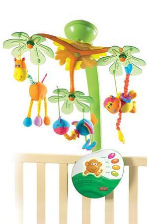 Музыкальный мобиль с ночником ОСТРОВ СЛАДКИХ ГРЁЗ, пластмасса, полиэстер, 