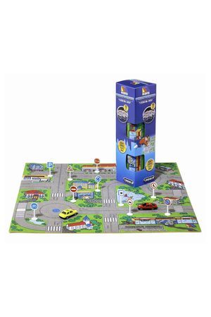 Игровой коврик, 12 знаков + 2 машинки, 62х62 см, 