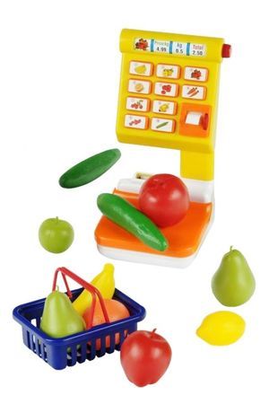 Игровой набор ВЕСЫ со светом и звуком, 12 предметов, 