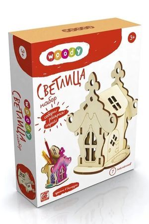 Набор-конструктор СВЕТЛИЦА, дерево, 10х12 см, 7 элементов, 