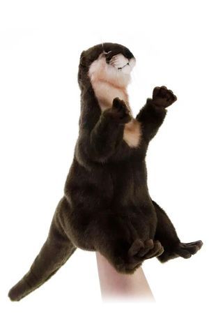 Мягкая игрушка выдра, игрушка на руку 28 см, HANSA