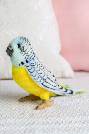 Мягкая игрушка Попугай волнистый голубой, 15 см, Ханза (Hansa)