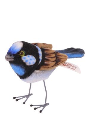 Мягкая игрушка Крапивник голубой, 7 см, HANSA