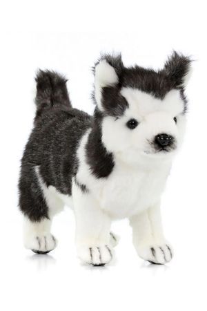 Мягкая игрушка щенок Хаски стоящий, 20 см, Ханза (Hansa)