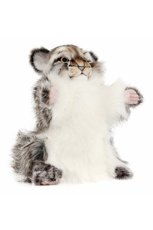 Мягкая игрушка котенок Манула, игрушка на руку 40 см, Ханза (Hansa)