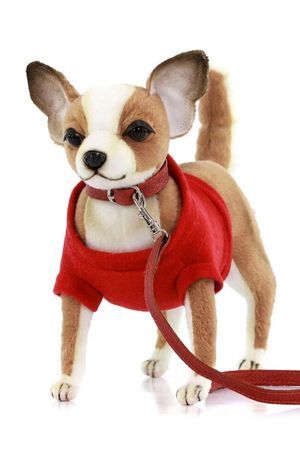 Мягкая игрушка Чихуахуа в красной футболке, 24 см, Ханза (Hansa)