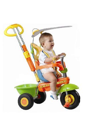 Велосипед трехколесный Smart trike Plus салатовый с оранжевым, 