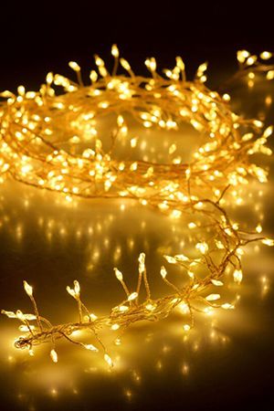 Светодиодная гирлянда КАПЕЛЬКИ - СЕРЕБРЯНАЯ НИТЬ, 1440 тёплых белых мини LED-огней, 14,4+5 м, серебряная проволока, уличная, Купман Интернешнл (Koopman International)