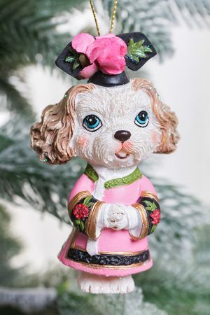 Ёлочная игрушка 'Собачка из Сеула', полистоун, 10 см, Гудвилл (Goodwill)