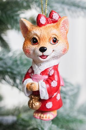 Ёлочная игрушка 'Собачка из Токио', полистоун, 10 см, Гудвилл (Goodwill)