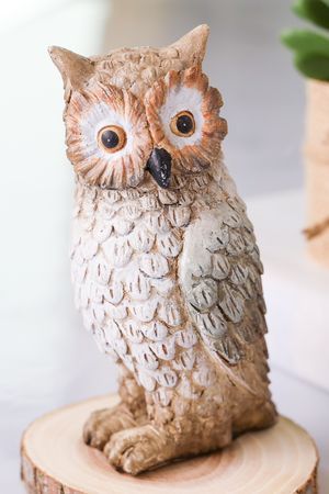 Фигурка ДРУЖЕЛЮБНЫЙ ФИЛИН, (смотрит налево) полистоун, 13 см, Сверокс (Swerox)