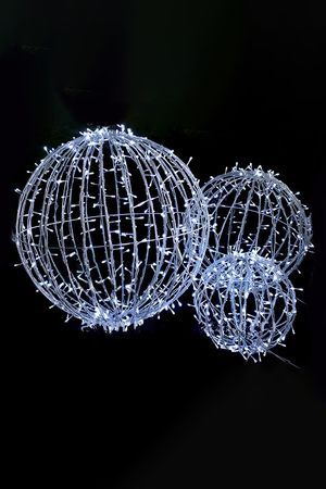 Светодиодный шар Рич Лед (Rich Led), 50 см, 200 холодных белых LED-огней, уличный, IP65, Рич ЛЕД (Rich LED)
