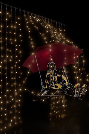 Светодиодный занавес 2*3 м, 600 теплых белых LED-огней, прозрачный СИЛИКОН+ПВХ, соединяемый, IP54, Рич ЛЕД (Rich LED)