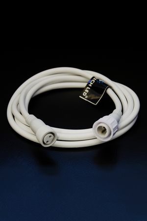 Удлинитель для гирлянд 10 м, бахромы и занавесов Рич Лед (Rich LED), 2 pin, 5 м, белый, Рич ЛЕД (Rich LED)