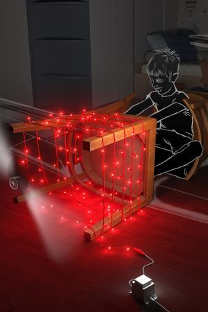 Гирлянда светодиодная уличная 24V Рич Лед Кэп (Rich Led Cap), 100 красных LED-огней, 10 м, красный КАУЧУК, соединяемая, IP54, Рич ЛЕД (Rich LED)