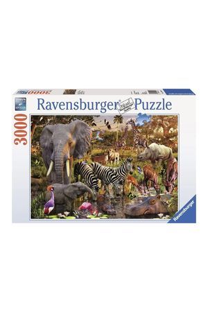 Пазл МИР ЖИВОТНЫХ АФРИКИ, 3000 деталей, 121х80 см, -Равенсбургер (Ravensburger)