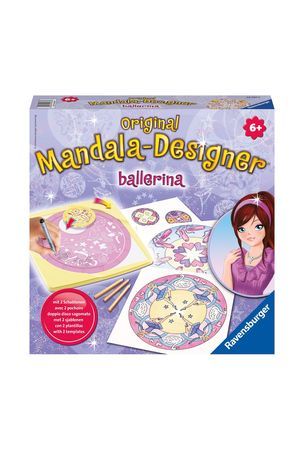Набор для творчества МАНДАЛА 2 В 1 - БАЛЕРИНЫ, 27 см, -Равенсбургер (Ravensburger)