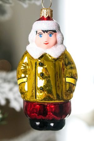 Елочная игрушка МАЛЬЧИК СТЁПА, стекло, 80 мм, Елочка