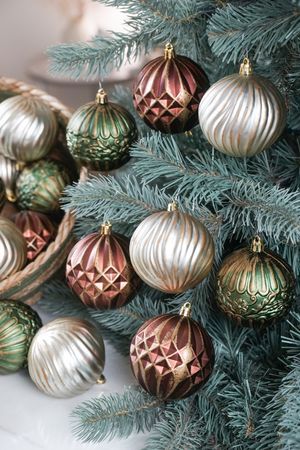 Набор ёлочных шаров КРАСОТА ТРАДИЦИЙ, пластик, 8 см, 24 шт., Винтер Деко (Winter Deco)
