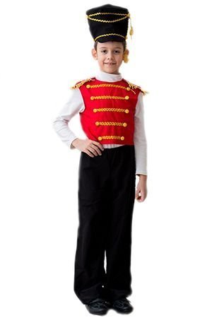 Карнавальный костюм ГУСАР люкс, 122-134 см, 5-7 лет, Бока