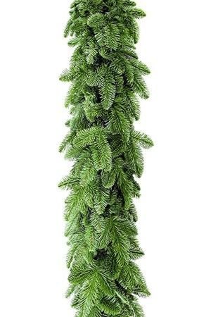 Хвойная гирлянда НОРМАНДИЯ (литая хвоя PE+PVC), 270х33 см, зеленая, Triumph Tree