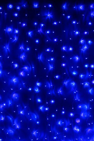 Занавес световой PLAY LIGHT, 600 синих LED ламп, 2x3 м, черный провод, коннектор, уличный, BEAUTY LED