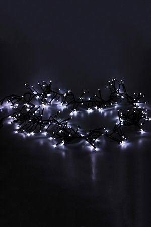 Электрогирлянда Млечный путь Cluster Lights 192 холодных белых MINILED ламп 2.4 м, черный ПВХ, BEAUTY LED