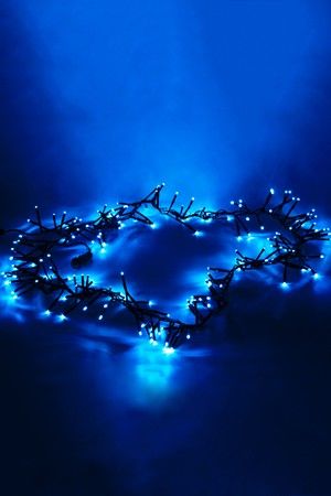 КЛАСТЕР ЛАЙТ (cluster lights) МЛЕЧНЫЙ ПУТЬ, 192 синих mini-LED ламп, 1,6+0,8 м, коннектор, черный провод, BEAUTY LED