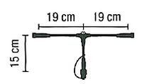Комплектующие системы ЭКСПО: Т-делительный кабель с двумя выводами, черный каучуковый (система ЭКСПО), ЦАРЬ ЕЛКА