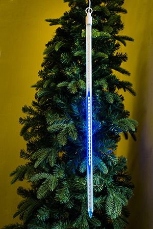 Светодиодная гирлянда ТАЮЩАЯ СОСУЛЬКА, 96 синих LED-огней, 80 см, коннектор, прозрачный провод, уличная, SNOWHOUSE