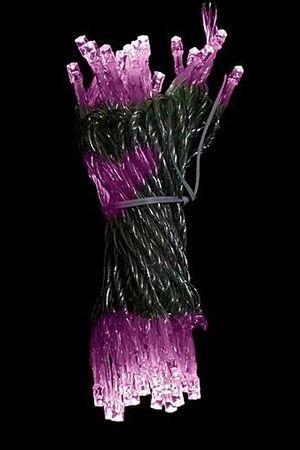 КЛИП ЛАЙТ- СВЕТОДИНАМИКА - на силиконовом проводе ПРЕМИУМ КЛАСС комплект 60 м с 600 LED лампами, цвет-светло-розовый, 24V, светодинамика, уличный, BEAUTY LED