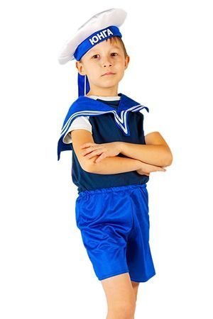 Карнавальный костюм МОРЯК, 5-7 лет, Бока