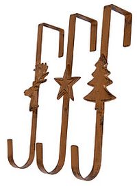 Крепление на дверь для рождественского венка с украшением, металлический, 29 см, Kaemingk