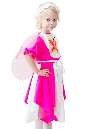 Карнавальный костюм БАБОЧКА ЛОРА, на рост 104-116 см, 3-5 лет, Бока