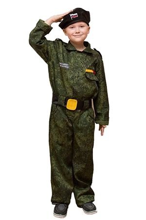 Карнавальный костюм СПЕЦНАЗ, на рост 122-134 см, 5-7 лет, Бока