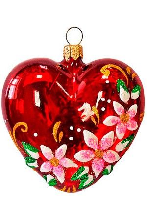 Новогодние Игрушки Сердечки Новогодние Игрушки Сердечки