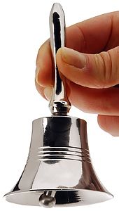Настольный колокольчик никелированный, 11 см, Koopman International